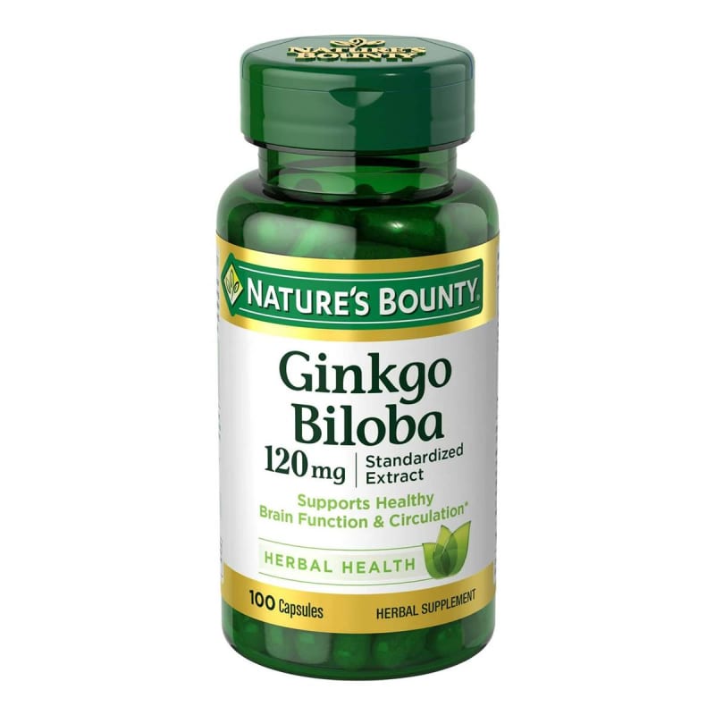 US Nutrition Nature's BountyÂ® Ginkgo Biloba 120 mg Capsules