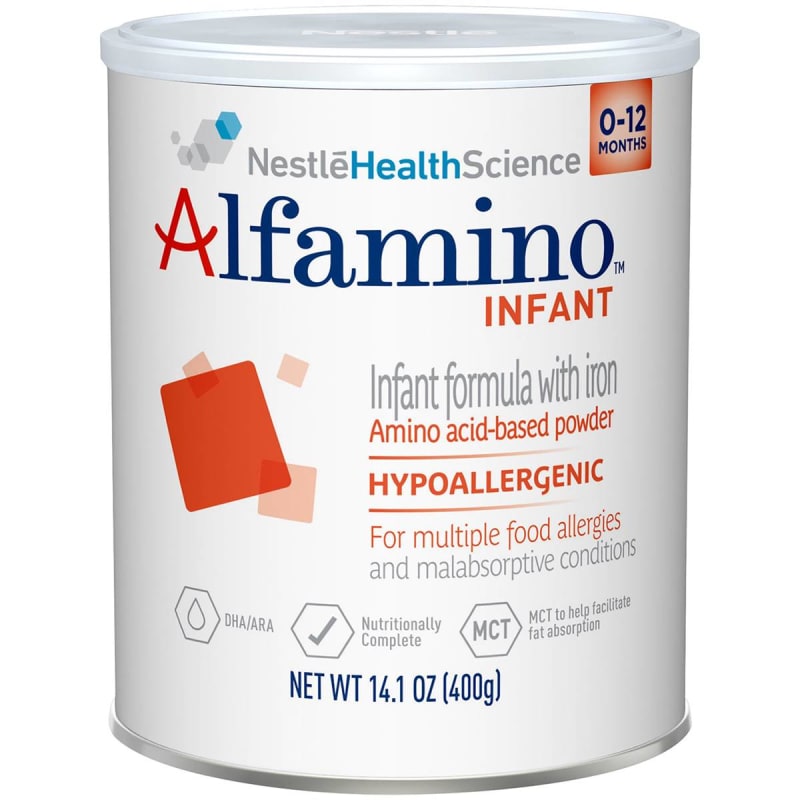 Nestle Healthcare Nutrition Alfamino® Powder Amino Acid Based Infant Formula with Iron, 14.1-ounce can Nestle Healthcare Nutrition Alfamino® Powder Amino Acid Based Infant Formula with Iron, 14.1-ounce can