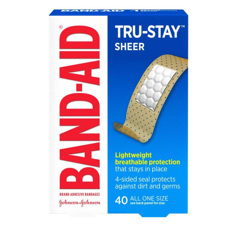 J & J Sales Band-Aid® Tru-Stay™ Adhesive Strip, 3/4 x 3 Inch J & J Sales Band-Aid® Tru-Stay™ Adhesive Strip, 3/4 x 3 Inch