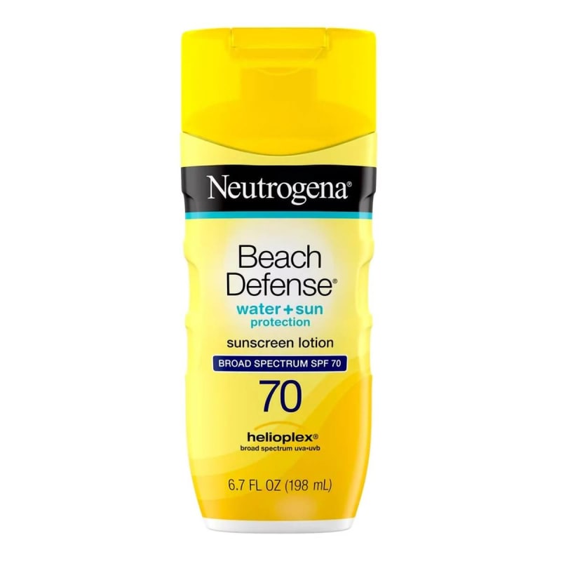 J & J Sales NeutrogenaÂ® Beach DefenseÂ® Water + Sun Protection Sunscreen Lotion SPF 70