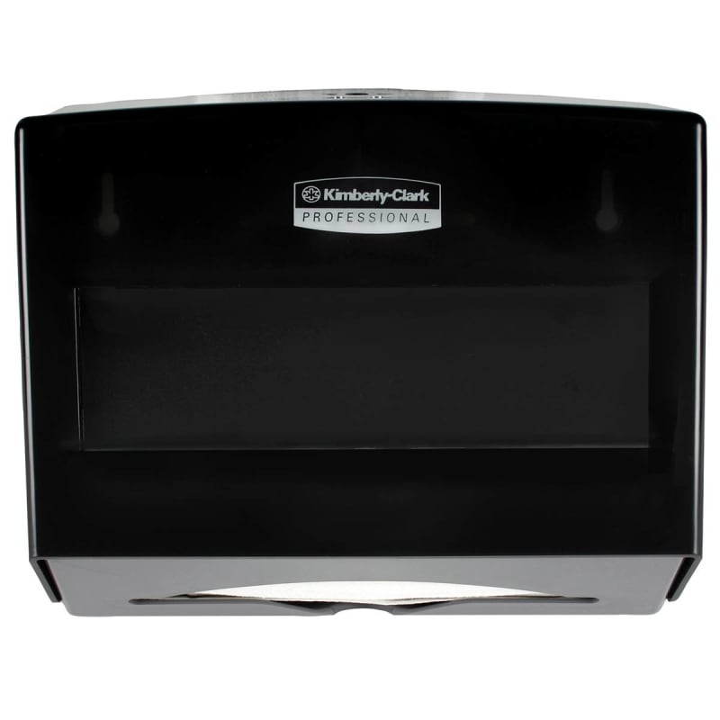 Kimberly Clark Paper Towel Dispenser K-C PROFESSIONAL SCOTTFOLD Smoke Plastic Manual Pull Wall Mount