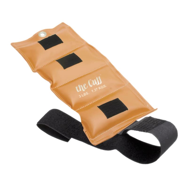 Fabrication Enterprises CuffÂ® Original Ankle & Wrist Weight, Gold, 3 lbs.