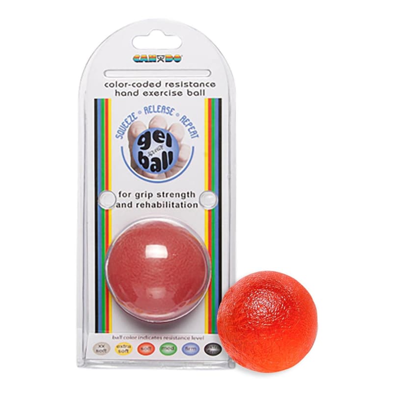 Fabrication Enterprises CanDoÂ® Standard Circular Gel Squeeze Ball, Red, Light