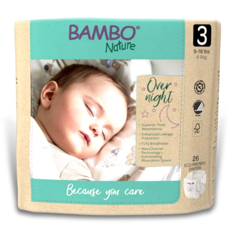 Abena North America Bambo® Nature Overnight Diapers, Size 3 Abena North America Bambo® Nature Overnight Diapers, Size 3