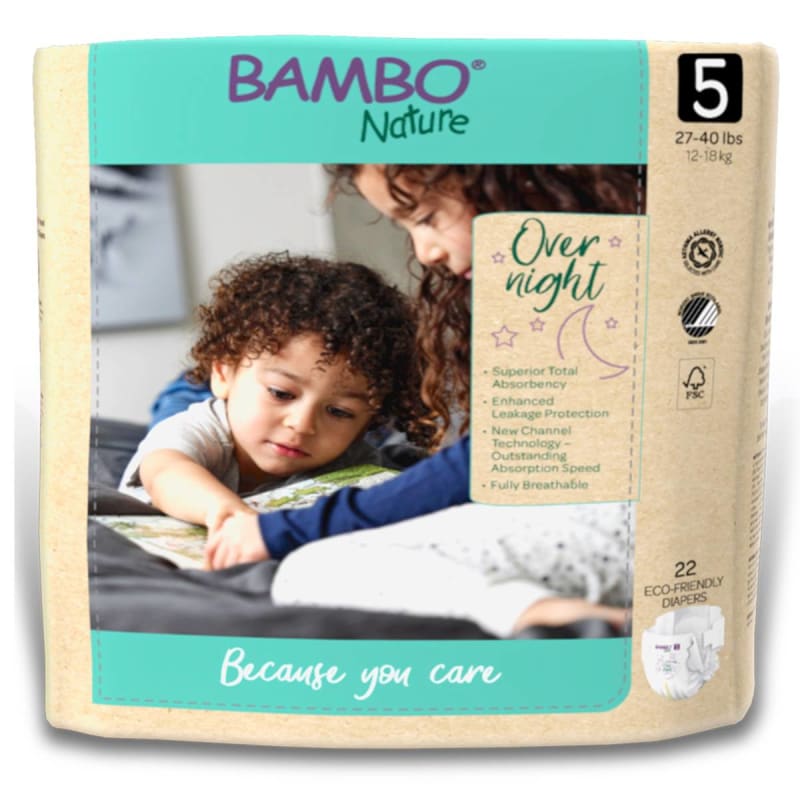 Abena North America BamboÂ® Nature Overnight Diapers, Size 5