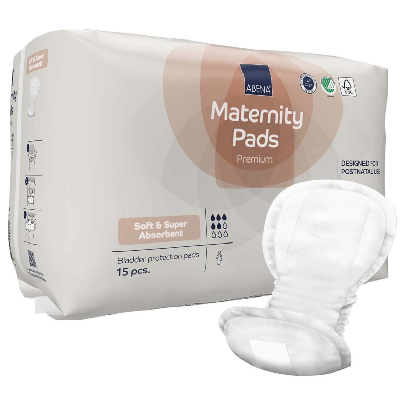 Abena North America AbenaÂ® Maternity Pads Premium Soft and Super Absorbent