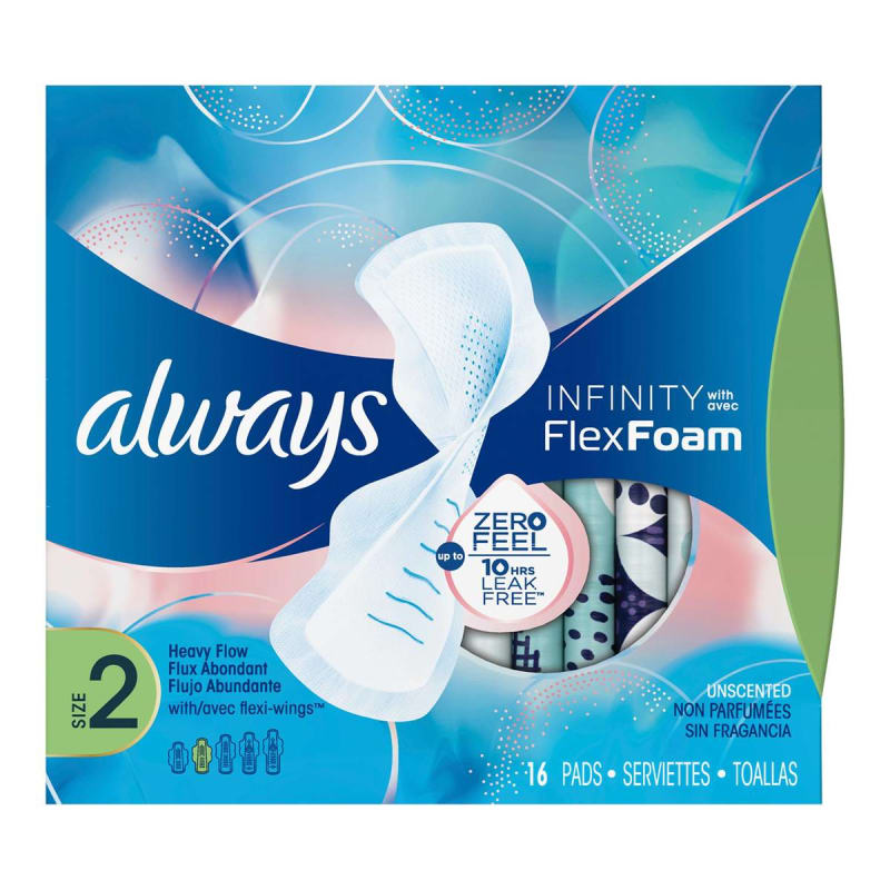 Procter & Gamble AlwaysÂ® Infinity Super Pads with Wings, Size 2