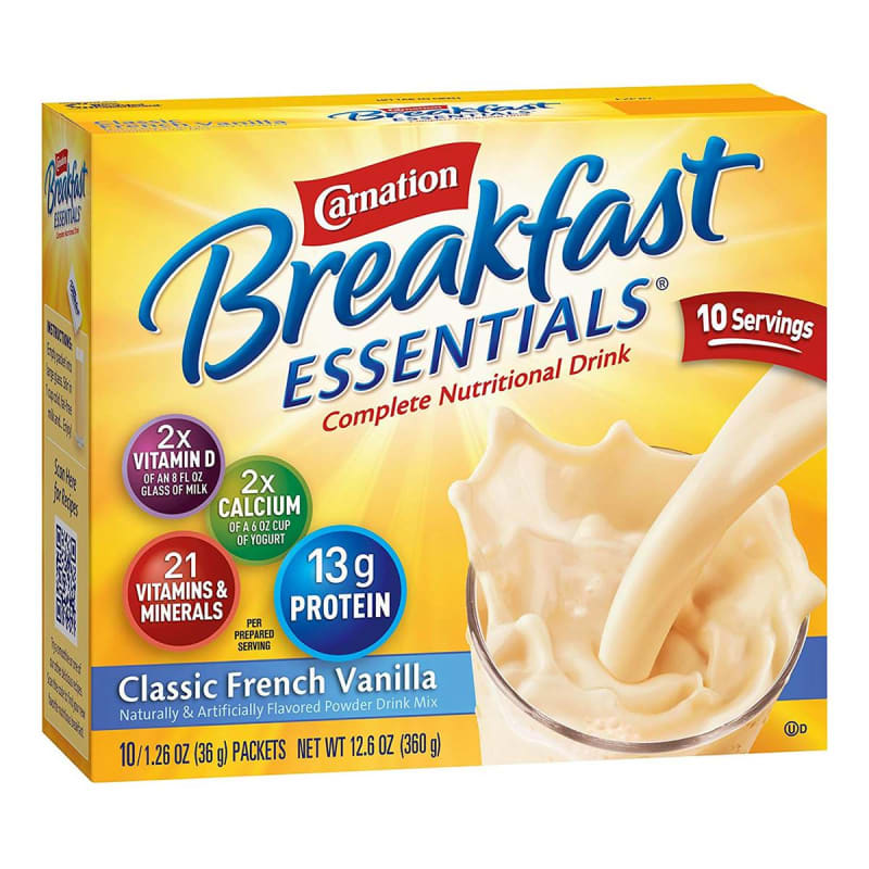 Nestle Clinical Nutritional Carnation Breakfast EssentialsÂ® Vanilla Nutritional Drink