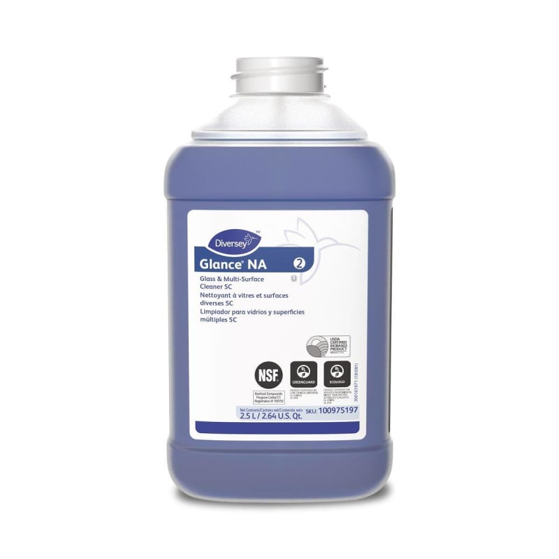 Diversey GlanceÂ® NA Glass and Multi-Surface Cleaner, 2.5 L