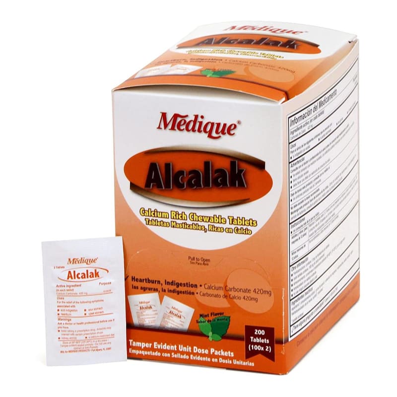 Medique Products Alcalak Calcium Carbonate Antacid Medique Products Alcalak Calcium Carbonate Antacid