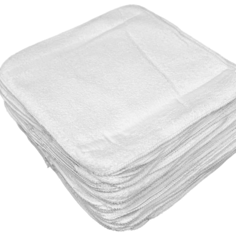 Royal Blue Intl Olympic Elegance White Washcloth, 12 x 12 Inch Royal Blue Intl Olympic Elegance White Washcloth, 12 x 12 Inch