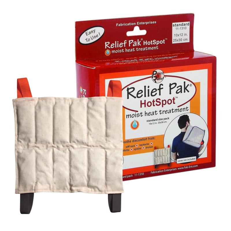 Fabrication Enterprises Relief PakÂ® HotSpotÂ® Moist Heat Pack, 10 x 12 Inch