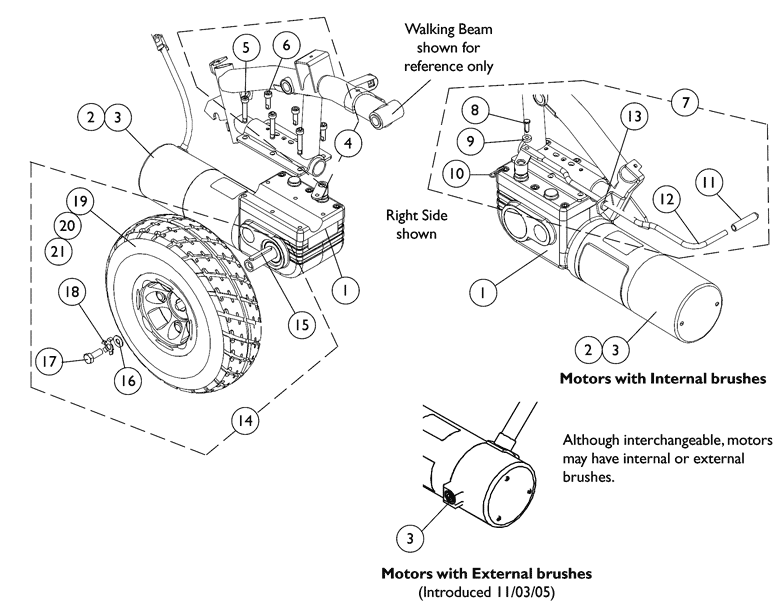 Invacare Wheel 10X3 Free Flat with Mounting Hardware 9153645847