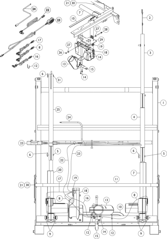 Invacare IVC Full Electric Bed Pendant