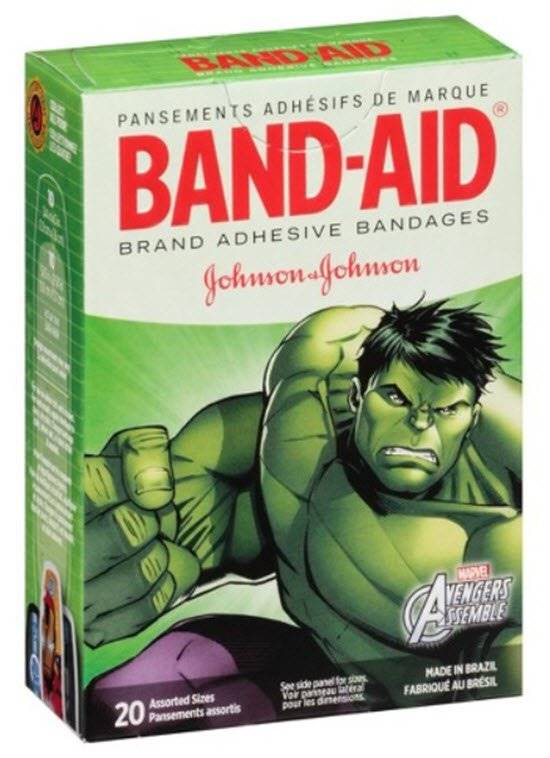 Kenvue Brands LLC Band-Aid® Kid Design (Avengers) Adhesive Strip, Assorted Sizes Kenvue Brands LLC Band-Aid® Kid Design (Avengers) Adhesive Strip, Assorted Sizes