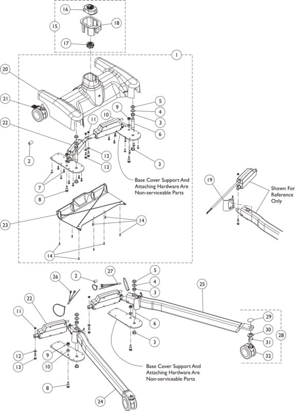 Invacare MOTOR ACTUATOR 9153650641