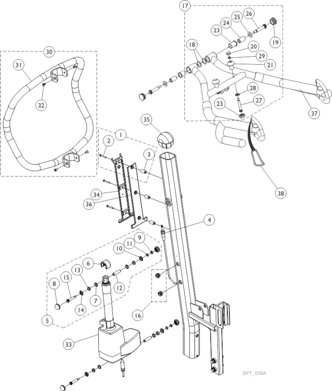 Invacare MOTOR ACTUATOR 9153650635
