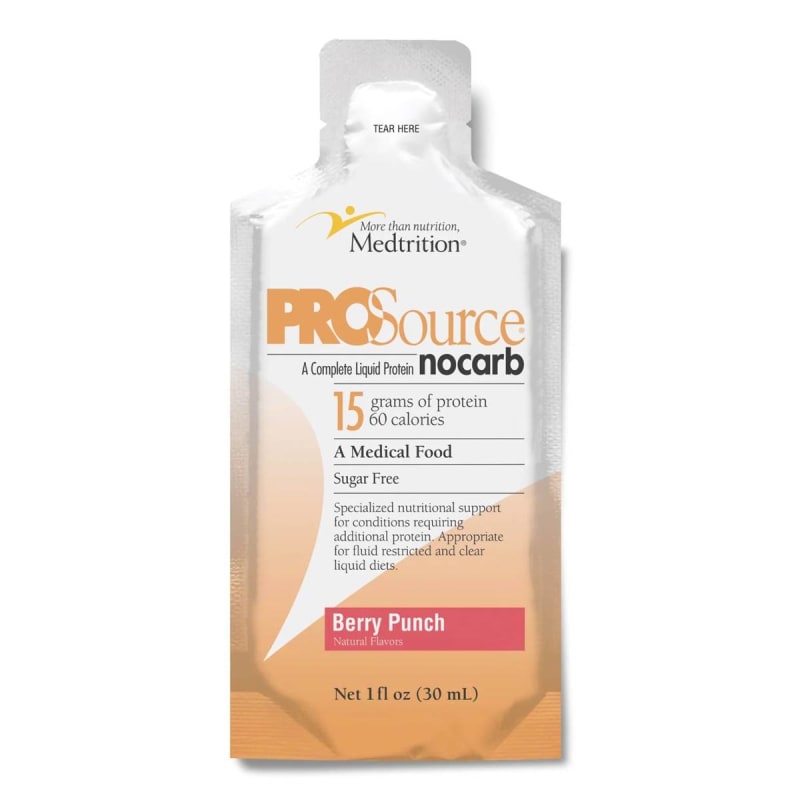 Medtrition/National Nutrition Oral Supplement ProSourceâ„¢ NoCarb Berry Punch Flavor Liquid 1 oz. Pouch