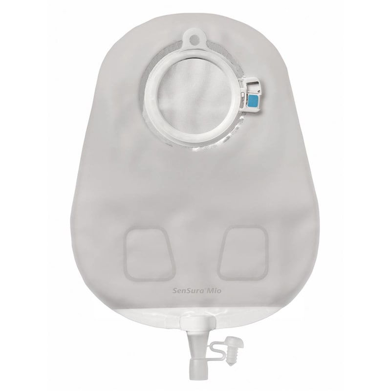 Coloplast SenSuraÂ® Mio Click Two-Piece Opaque Urostomy Pouch, Blue Match
