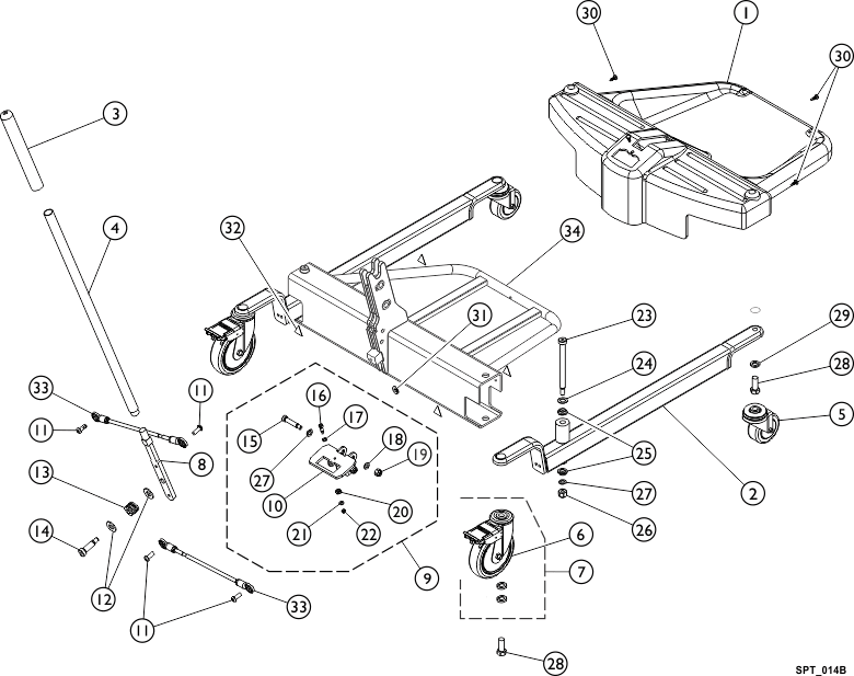 Invacare Shroud Footrest 9153652029