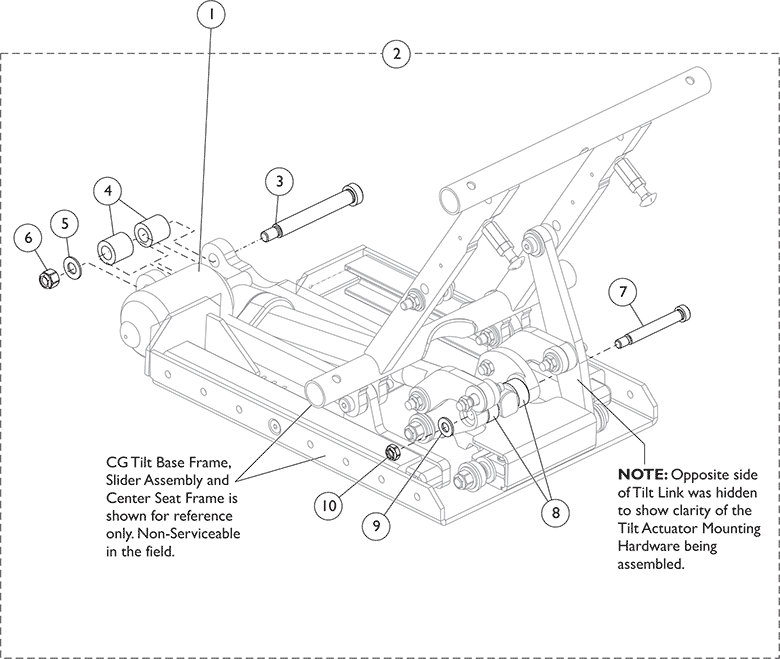 Invacare Kit Tilt Actuator Motor Assembly And Mounting Hardware 9153651886