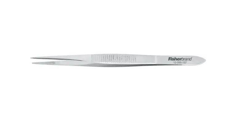 Fisher Anatomical Tweezers Fisherbrandâ„¢ 4-1/2 Inch Length Floor / Office Grade Stainless Steel NonSterile NonLocking Thumb Handle Straight Fine, Serrated Tips Fisher Anatomical Tweezers Fisherbrandâ„¢ 4-1/2 Inch Length Floor / Office Grade Stainless Steel NonSterile NonLocking Thumb Handle Straight Fine, Serrated Tips