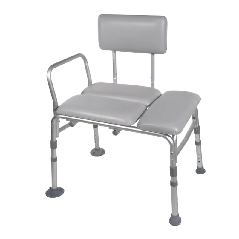 Drive DeVilbiss Healthcare driveâ„¢ Aluminum Knocked Down Bath Transfer Bench, 17Â¾ â€“ 21Â¾ Inch Seat Height