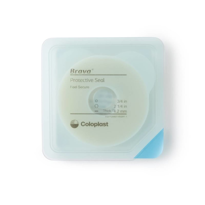 Coloplast Ostomy Seal BravaÂ® Thick 3/4 Inch (18mm) Stoma 2-1/4 Inch (57 mm) 4.2mm Thick For Use with Ostomy Pouch