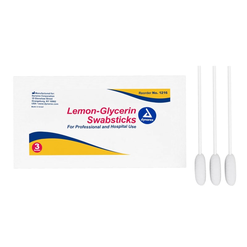 dynarexÂ® Lemon-Glycerin Oral Swabsticks