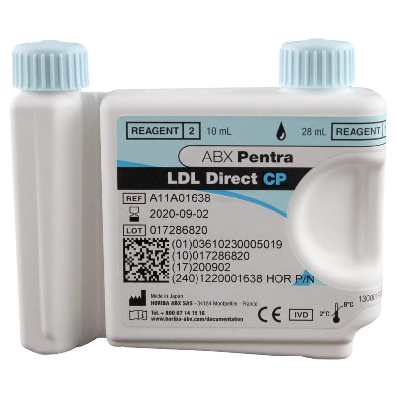 Horiba General Chemistry Reagent ABX Pentraâ„¢ Direct Low-Density Lipoprotein (LDL) Cholesterol For ABX Pentra 400 Clinical Chemistry Analyzer 100 Tests