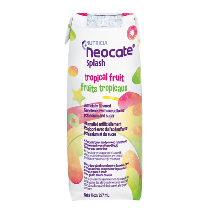 Nutricia North America Neocate® Splash Amino Acid–based Liquid, Tropical Fruit, 8-oz carton Nutricia North America Neocate® Splash Amino Acid–based Liquid, Tropical Fruit, 8-oz carton