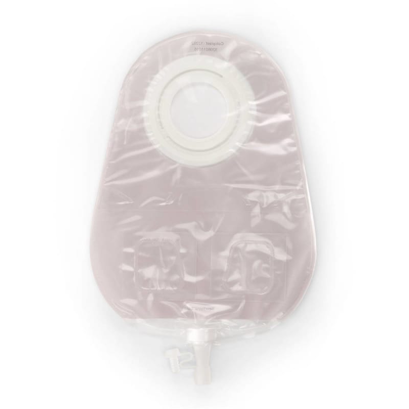 Coloplast SenSuraÂ® Mio Flex 2-Piece Transparent Urostomy Pouch, Green Match