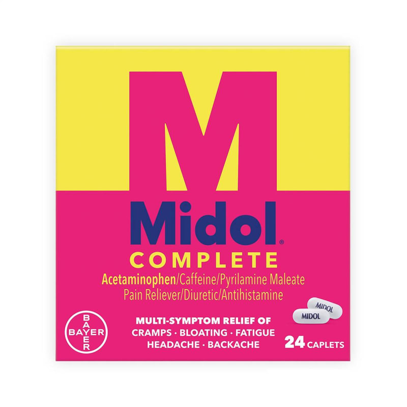 Bayer MidolÂ® Complete Acetaminophen / Caffeine / Pyrilamine Maleate Cramp Relief