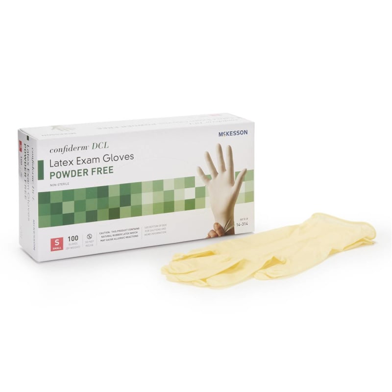 McKesson Brand McKesson Confiderm® Latex Exam Glove, Extra Large, Ivory McKesson Brand McKesson Confiderm® Latex Exam Glove, Extra Large, Ivory
