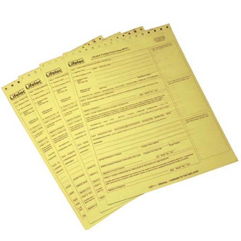 Lifeloc Technologies Non-Dot Form Three Part Form Lifeloc Technologies Non-Dot Form Three Part Form