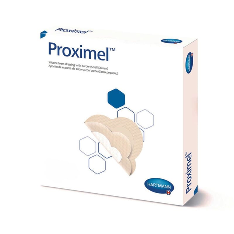 Hartmann Foam Dressing ProximelÂ® 3 X 3 Inch With Border Waterproof Film Backing Silicone Adhesive Square Sterile