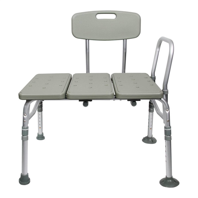 McKesson Brand McKesson Aluminum Transfer Bench with Reversible Back McKesson Brand McKesson Aluminum Transfer Bench with Reversible Back