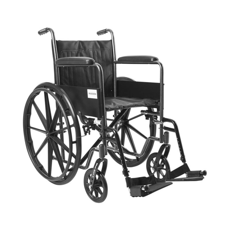McKesson Brand McKesson Wheelchair, 18 Inch Seat Width