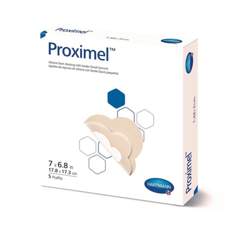 Hartmann Foam Dressing ProximelÂ® 6-4/5 X 7 Inch With Border Waterproof Film Backing Silicone Adhesive Sacral Sterile