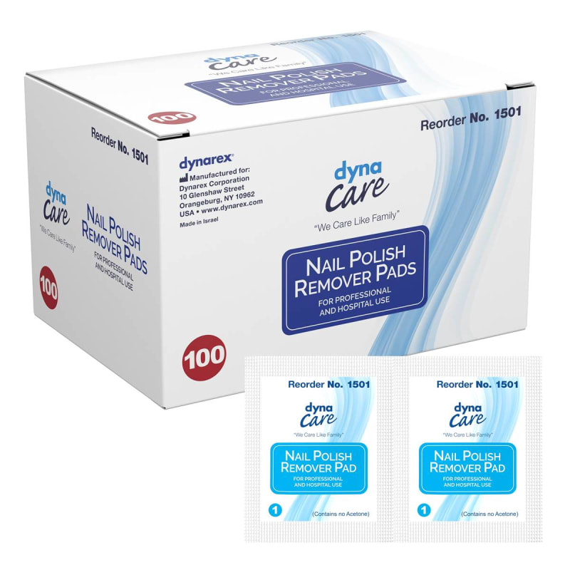Dynarex dynarexÂ® Nail Polish Remover Pads