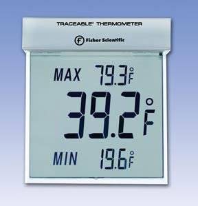 PANTek Technologies LLC Digital Thermometer Traceable® Big-Digit See-Thru™ Celsius -25° to +70°C Internal Sensor Window / Wall Mount Battery Operated PANTek Technologies LLC Digital Thermometer Traceable® Big-Digit See-Thru™ Celsius -25° to +70°C Internal Sensor Window / Wall Mount Battery Operated