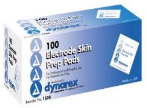 Dynarex Electrode Skin Prep Pad DynarexÂ® 70% Strength Isopropyl Alcohol Individual Packet NonSterile
