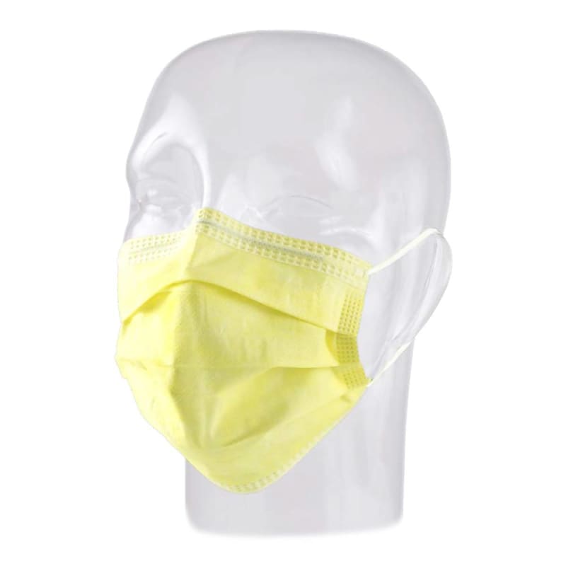 Aspen Surgical Products Precept® Medical Products Pleated Procedure Mask, Yellow Aspen Surgical Products Precept® Medical Products Pleated Procedure Mask, Yellow