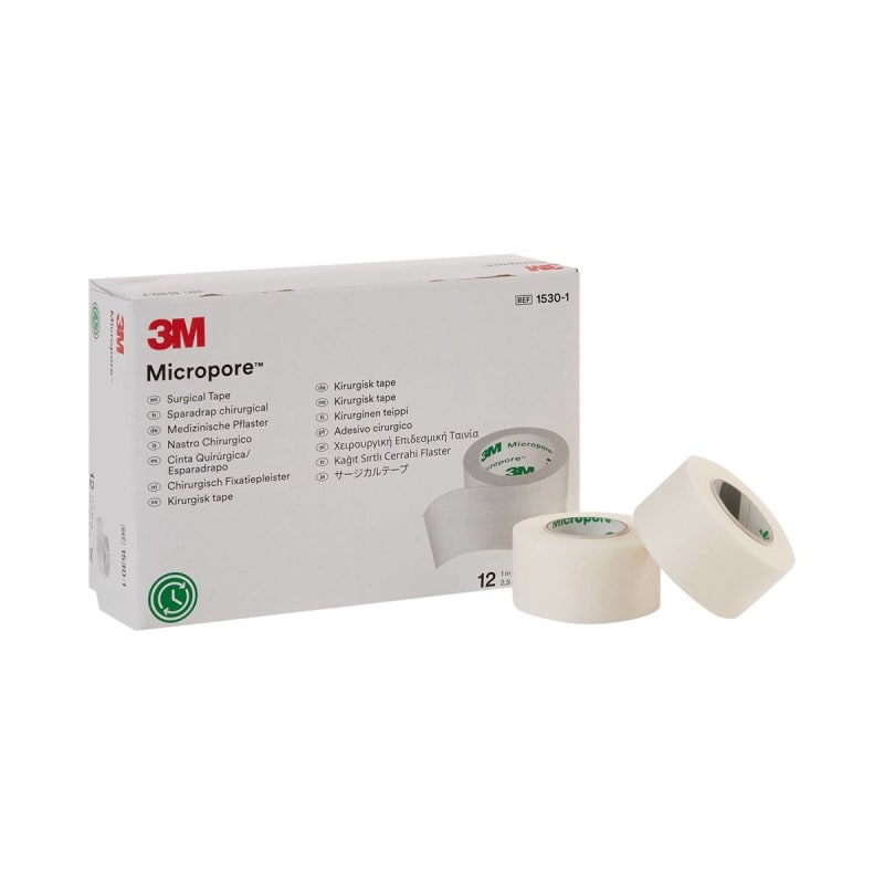 Solventum Corporation 3Mâ„¢ Microporeâ„¢ Paper Medical Tape, 1 Inch x 10 Yard, White
