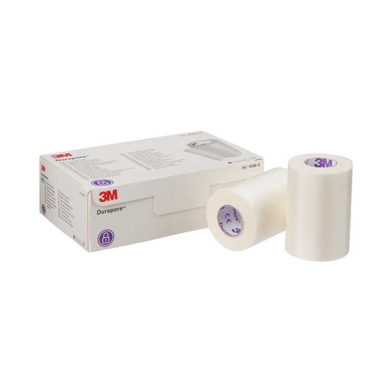 Solventum Corporation 3Mâ„¢ Duraporeâ„¢ Silk-Like Cloth Medical Tape, 3 Inch x 10 Yard, White