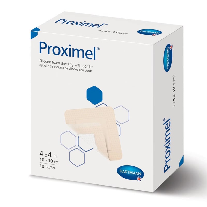 Hartmann Foam Dressing Proximel® Basic 3 X 3 Inch Without Border Waterproof Film Backing Nonadhesive Square Sterile Hartmann Foam Dressing Proximel® Basic 3 X 3 Inch Without Border Waterproof Film Backing Nonadhesive Square Sterile
