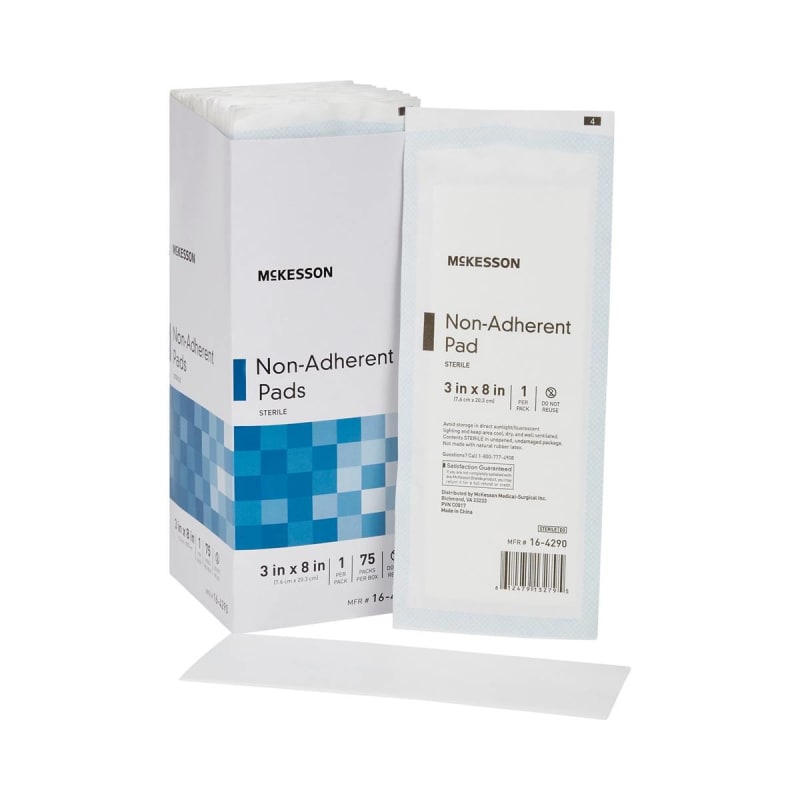 McKesson Nonadherent Dressing, 3 x 8 Inch McKesson Nonadherent Dressing, 3 x 8 Inch