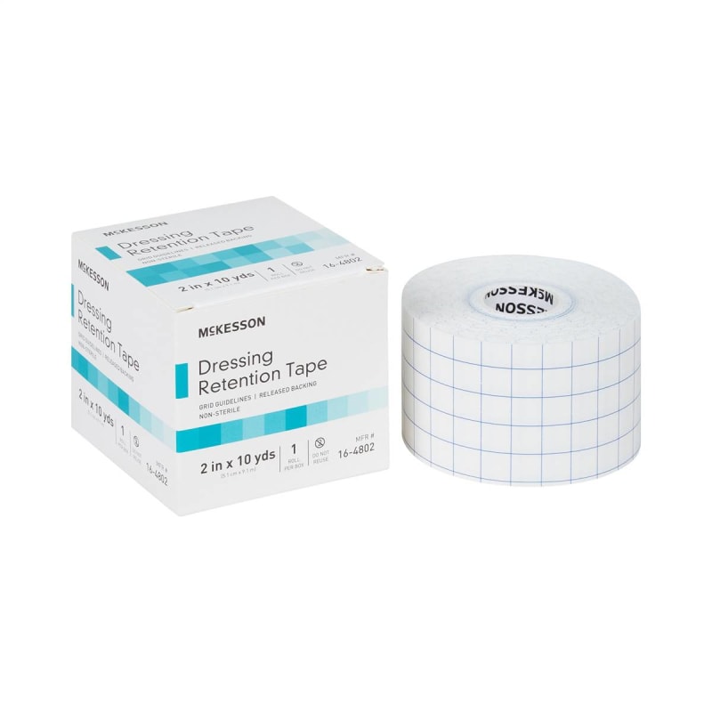 McKesson Nonwoven Fabric Dressing Retention Tape, 2 Inch x 10 Yard McKesson Nonwoven Fabric Dressing Retention Tape, 2 Inch x 10 Yard