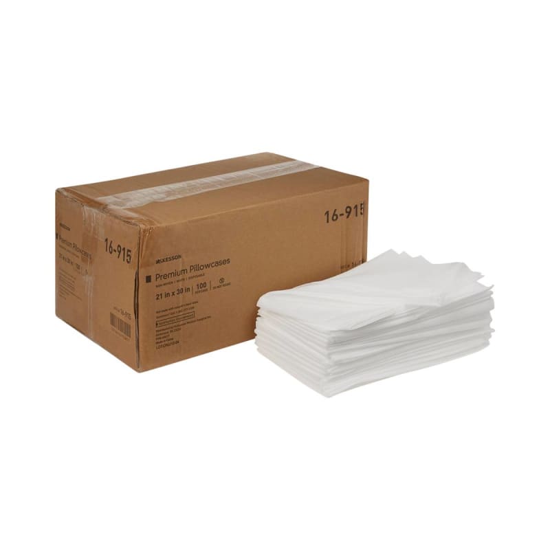 McKesson White Nonwoven Pillowcase, 21 x 30 Inch McKesson White Nonwoven Pillowcase, 21 x 30 Inch