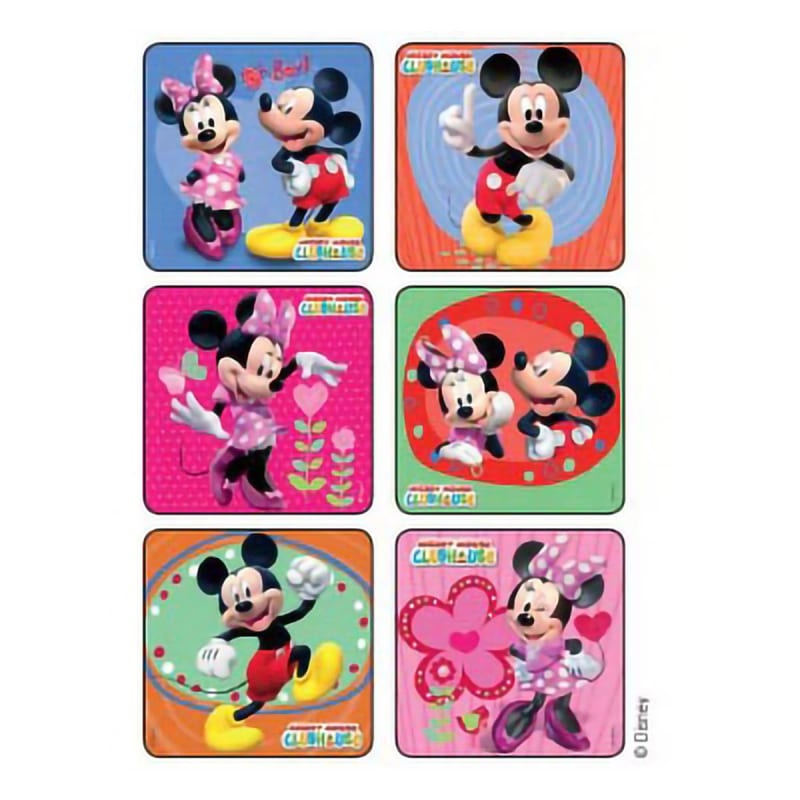 Medibadge Sticker DisneyÂ® 75 per Roll Mickey and Minnie Mouse Glitter 2-1/2 X 2-1/2 Inch